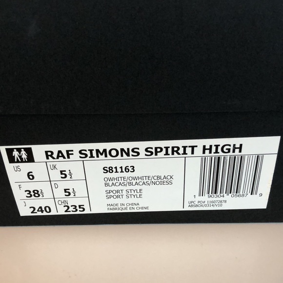 Adidas by Raf Simons Spirit canvas high top sneakers - Picture 10 of 16